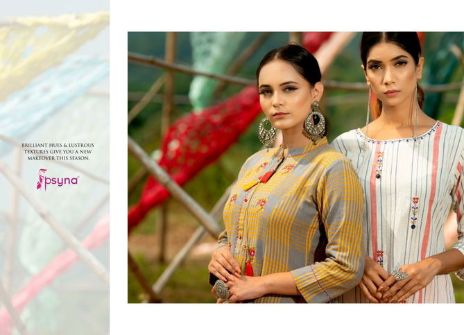 Poetry Vol 1 Psyna Cotton Designer Kurtis Catalog
